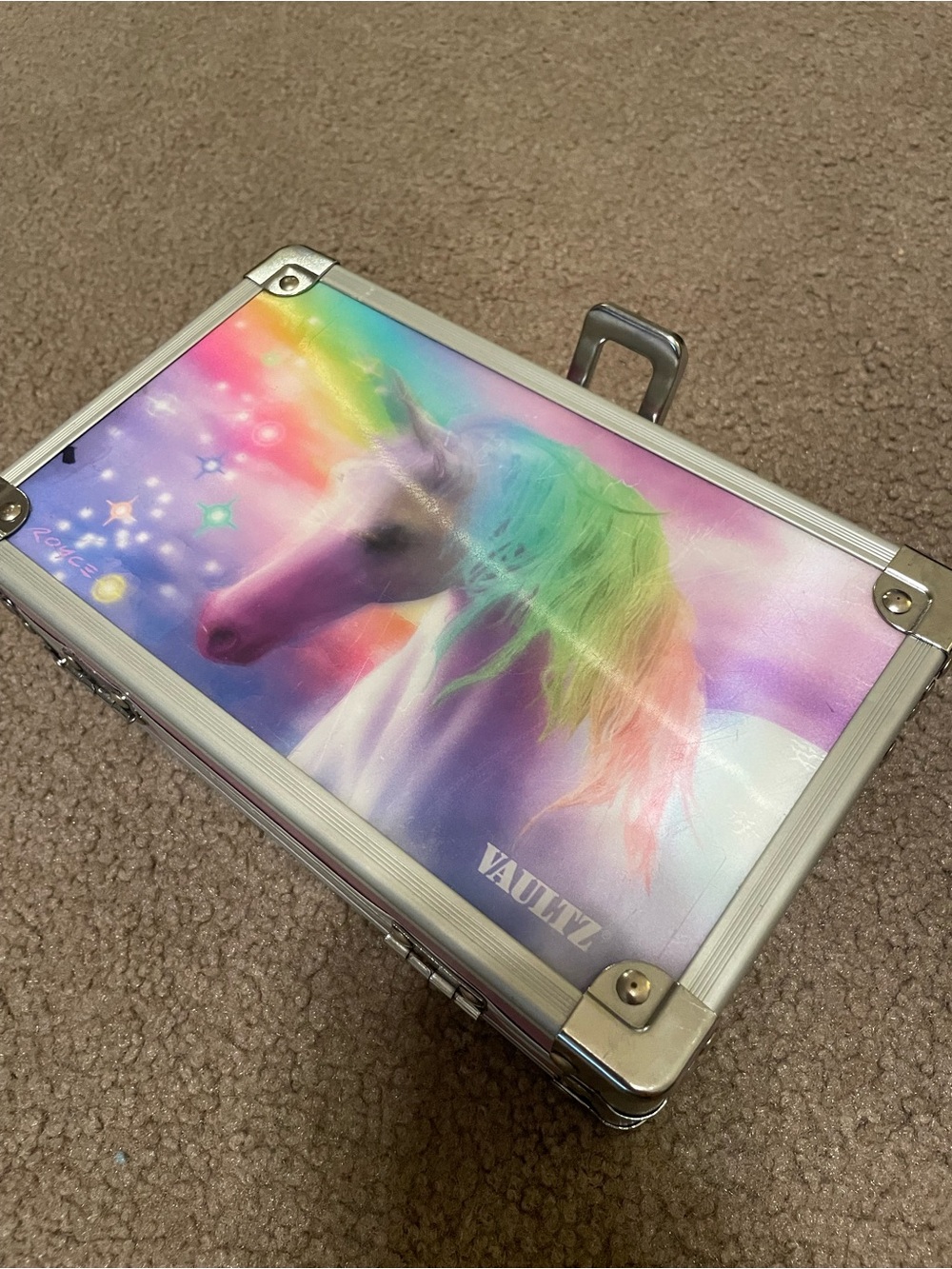 VAULTZ Kids Unicorn Case in Rainbow Pastel